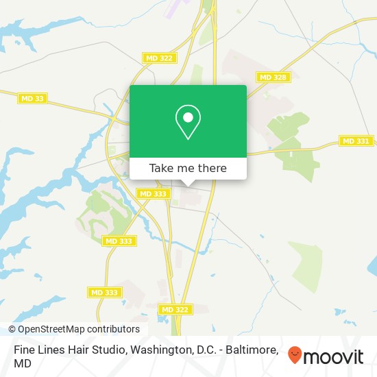 Fine Lines Hair Studio map