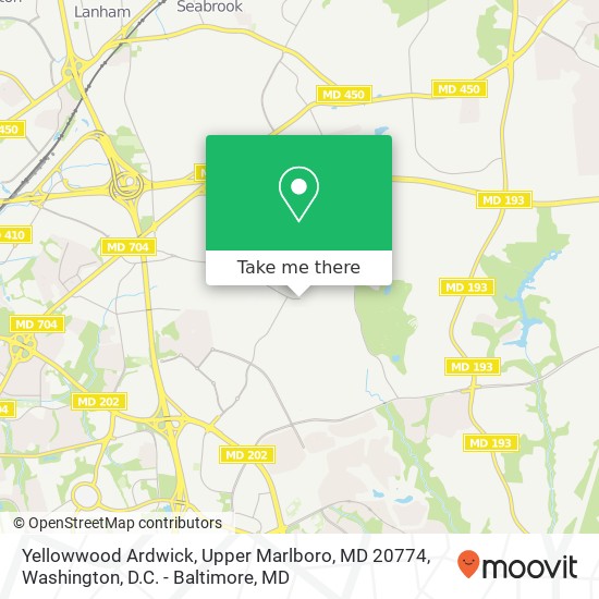 Yellowwood Ardwick, Upper Marlboro, MD 20774 map