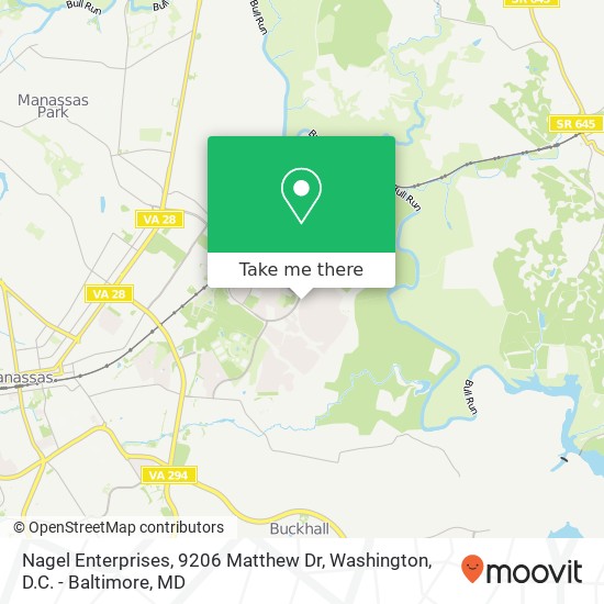 Mapa de Nagel Enterprises, 9206 Matthew Dr