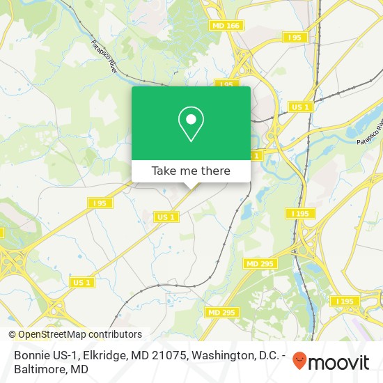 Mapa de Bonnie US-1, Elkridge, MD 21075