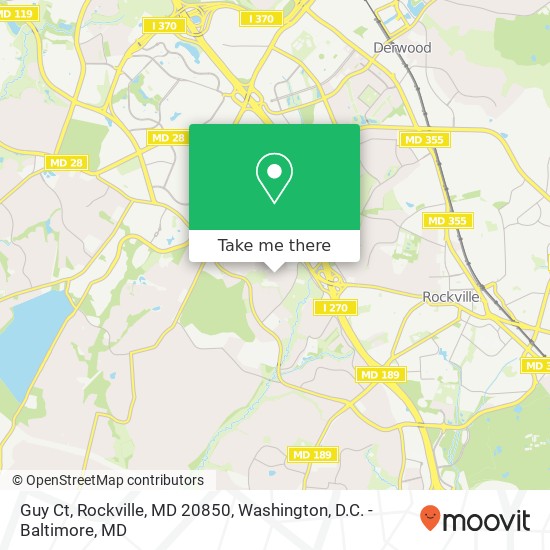 Mapa de Guy Ct, Rockville, MD 20850