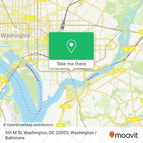 Mapa de 5th M St, Washington, DC 20003