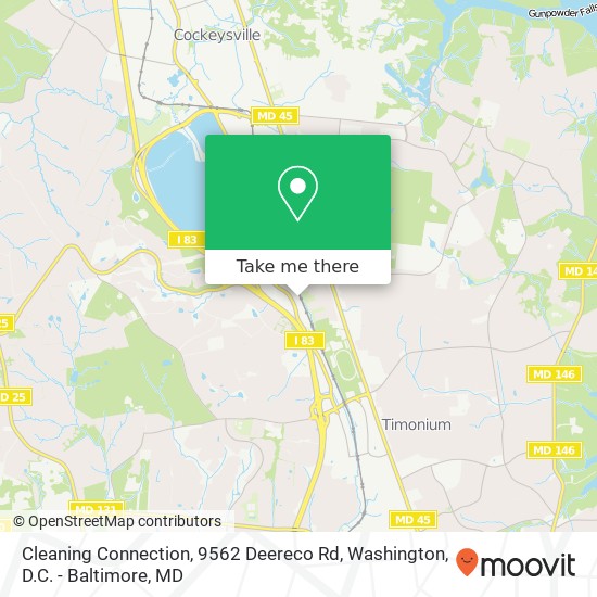 Mapa de Cleaning Connection, 9562 Deereco Rd