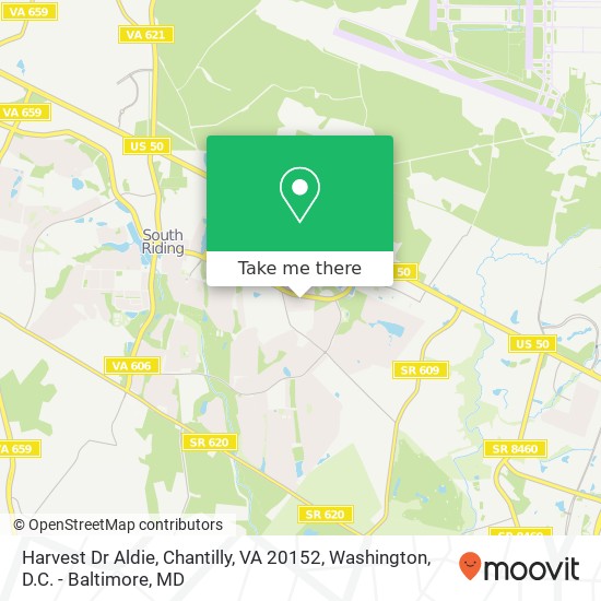 Harvest Dr Aldie, Chantilly, VA 20152 map