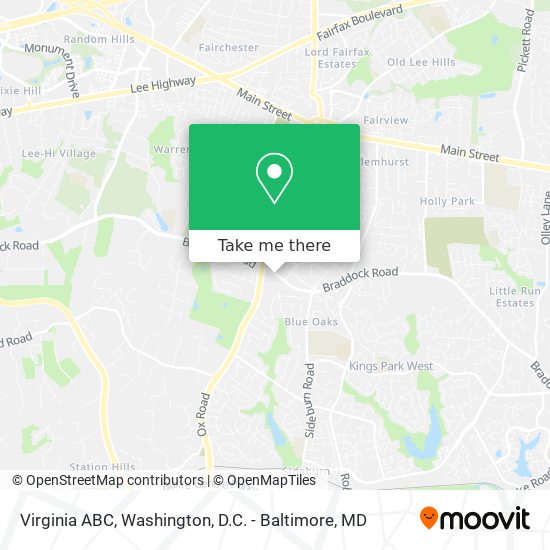 Mapa de Virginia ABC