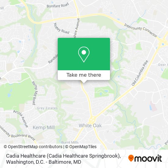 Cadia Healthcare (Cadia Healthcare Springbrook) map