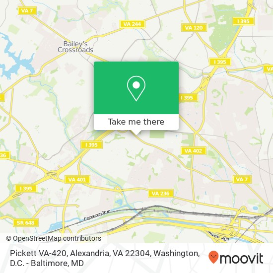 Pickett VA-420, Alexandria, VA 22304 map