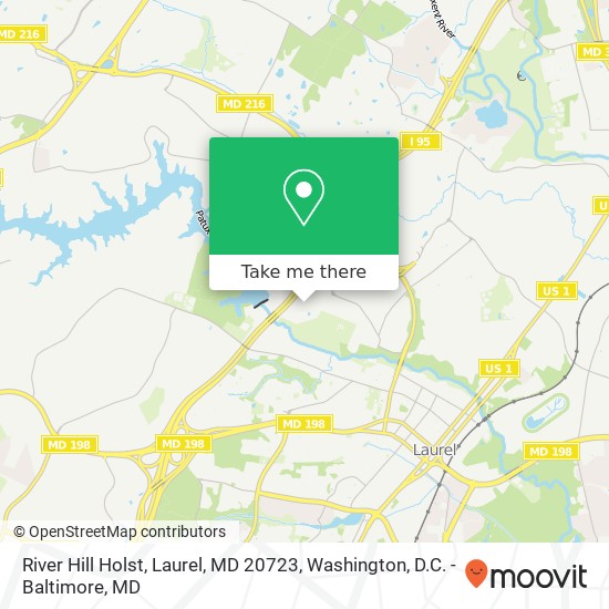 Mapa de River Hill Holst, Laurel, MD 20723