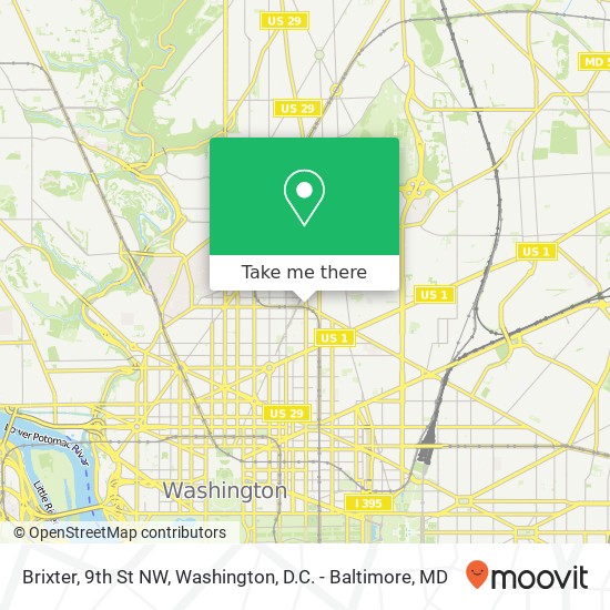 Mapa de Brixter, 9th St NW