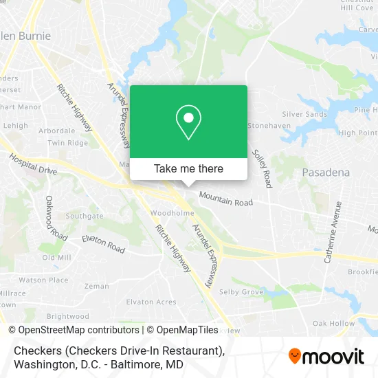 Mapa de Checkers (Checkers Drive-In Restaurant)