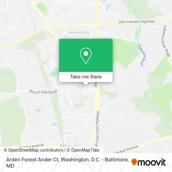 Arden Forest Ander Ct map