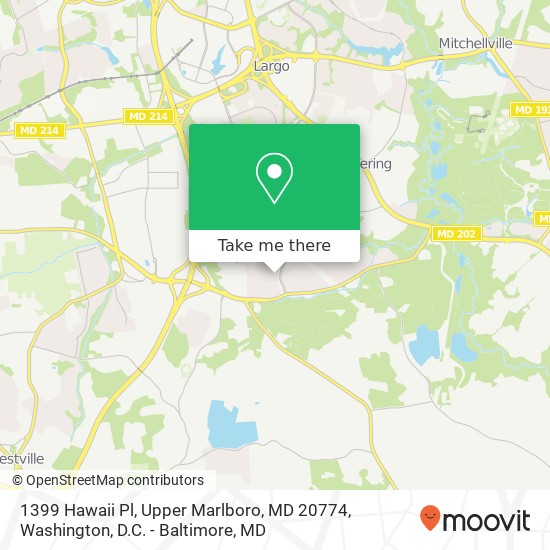 1399 Hawaii Pl, Upper Marlboro, MD 20774 map