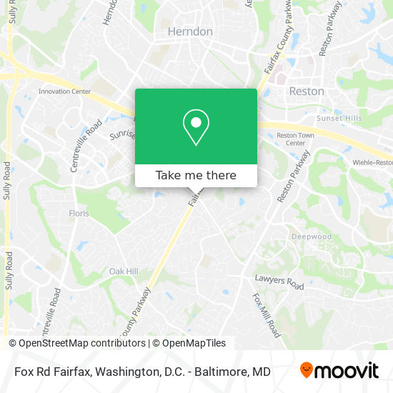 Fox Rd Fairfax map