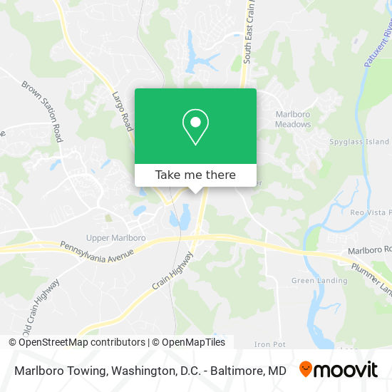 Marlboro Towing map