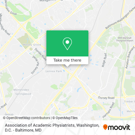 Mapa de Association of Academic Physiatrists