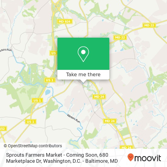 Mapa de Sprouts Farmers Market - Coming Soon, 680 Marketplace Dr