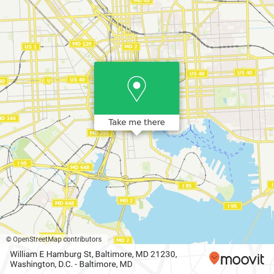 Mapa de William E Hamburg St, Baltimore, MD 21230