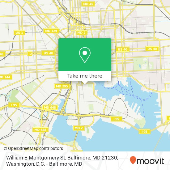 William E Montgomery St, Baltimore, MD 21230 map