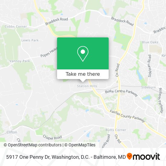 5917 One Penny Dr map