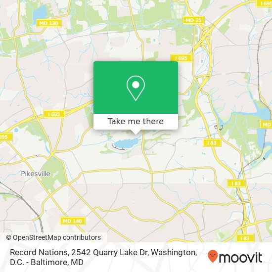 Record Nations, 2542 Quarry Lake Dr map