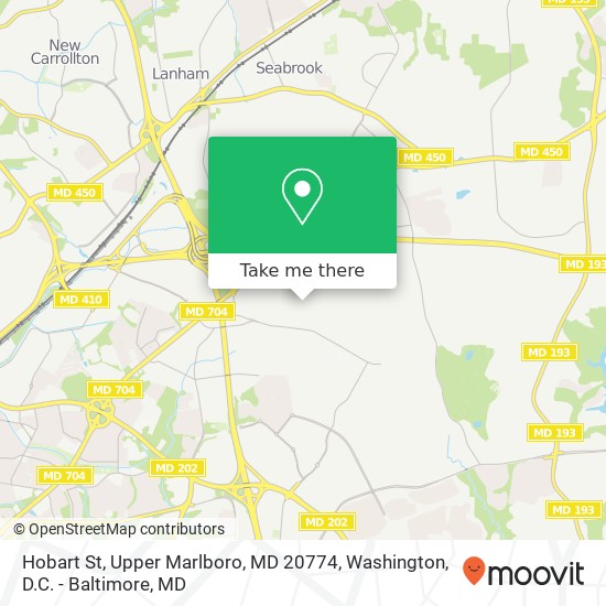 Hobart St, Upper Marlboro, MD 20774 map