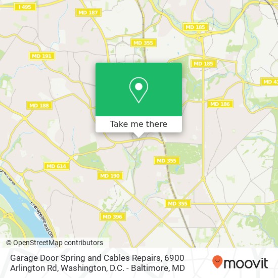 Garage Door Spring and Cables Repairs, 6900 Arlington Rd map