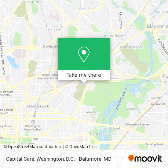 Capital Care map