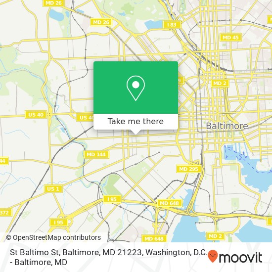 St Baltimo St, Baltimore, MD 21223 map