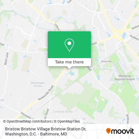 Mapa de Bristow Bristow Village Bristow Station Dr