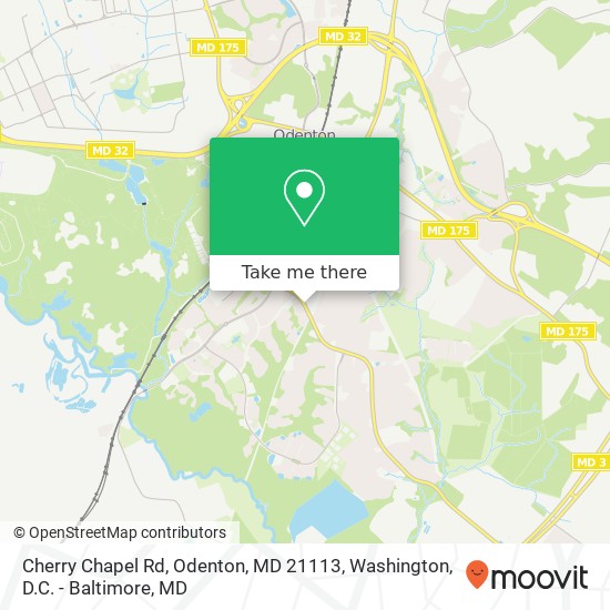 Cherry Chapel Rd, Odenton, MD 21113 map