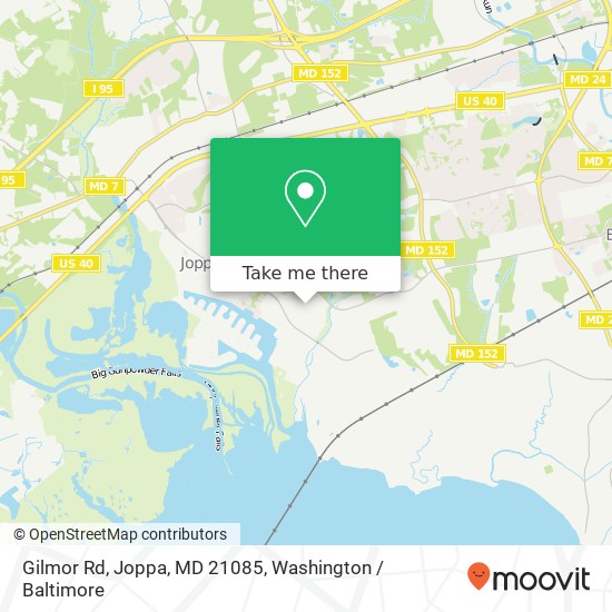 Mapa de Gilmor Rd, Joppa, MD 21085