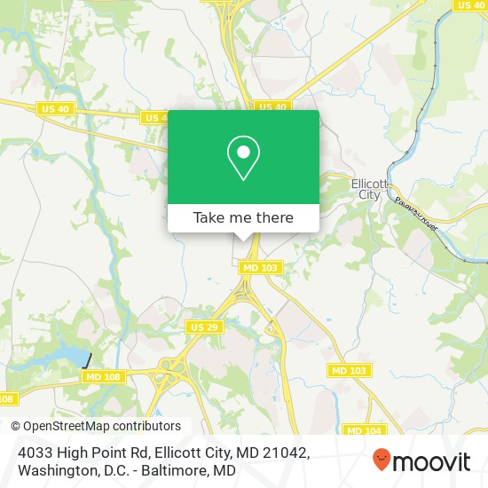 4033 High Point Rd, Ellicott City, MD 21042 map