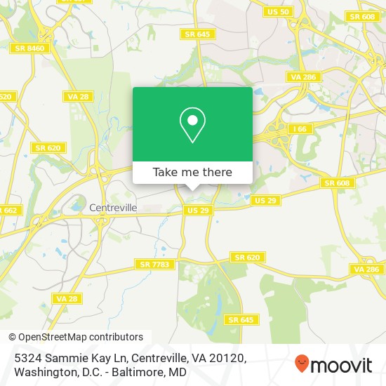 5324 Sammie Kay Ln, Centreville, VA 20120 map