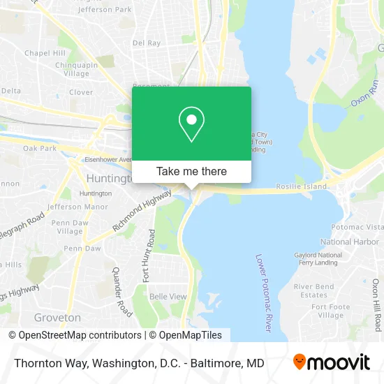 Mapa de Thornton Way