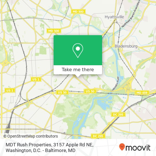 Mapa de MDT Rush Properties, 3157 Apple Rd NE