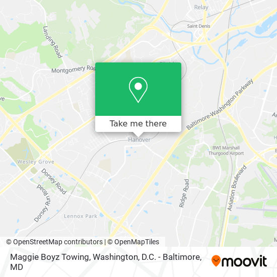 Mapa de Maggie Boyz Towing