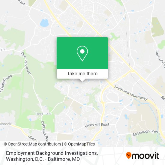 Mapa de Employment Background Investigations