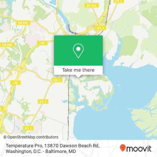 Mapa de Temperature Pro, 13870 Dawson Beach Rd