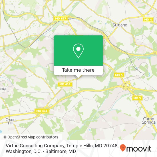 Virtue Consulting Company, Temple Hills, MD 20748 map