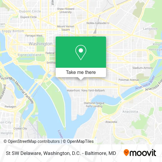 Mapa de St SW Delaware
