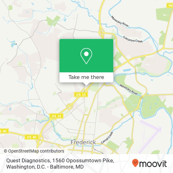 Quest Diagnostics, 1560 Opossumtown Pike map