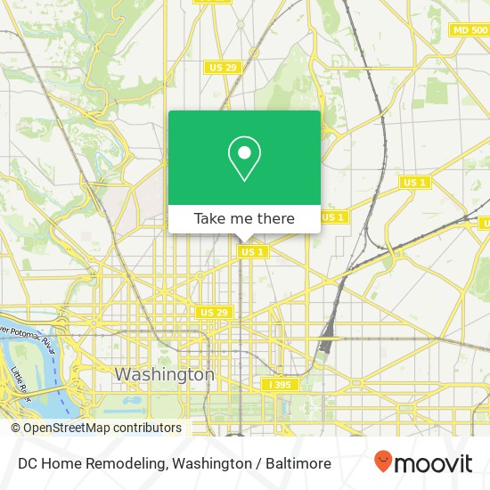 Mapa de DC Home Remodeling