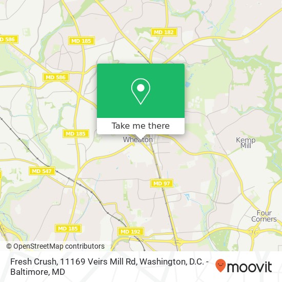 Fresh Crush, 11169 Veirs Mill Rd map