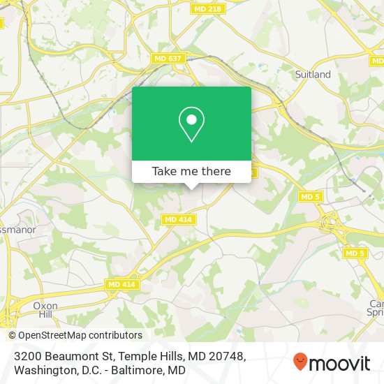 3200 Beaumont St, Temple Hills, MD 20748 map