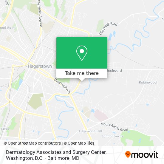 Dermatology Associates and Surgery Center map