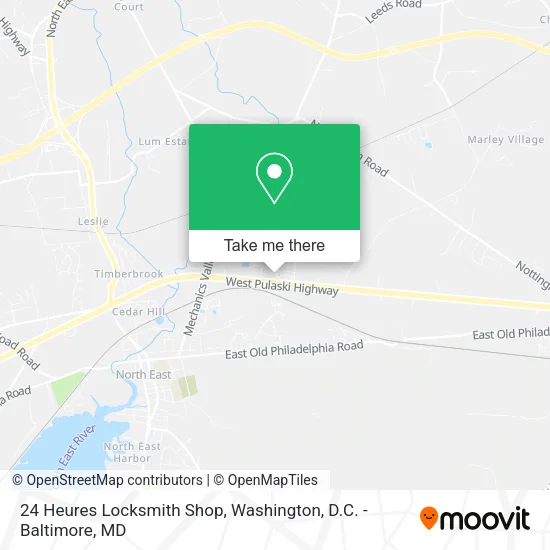 24 Heures Locksmith Shop map