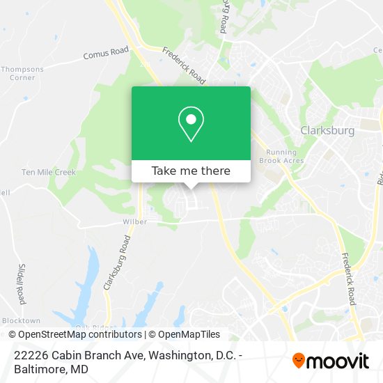 Mapa de 22226 Cabin Branch Ave