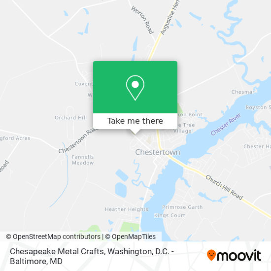 Chesapeake Metal Crafts map