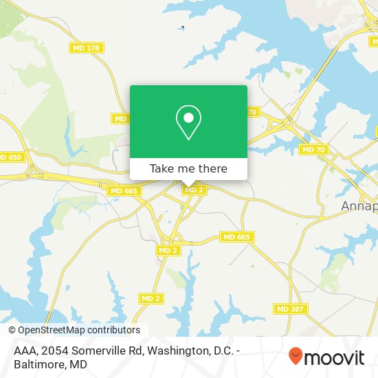 AAA, 2054 Somerville Rd map