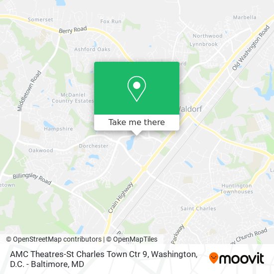 AMC Theatres-St Charles Town Ctr 9 map